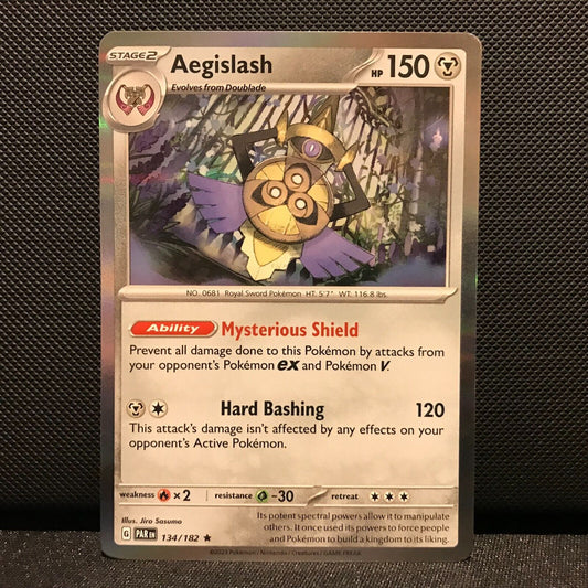 Aegislash Holo 134/182 - Paradox Rift Pokemon Card - NM/Mint