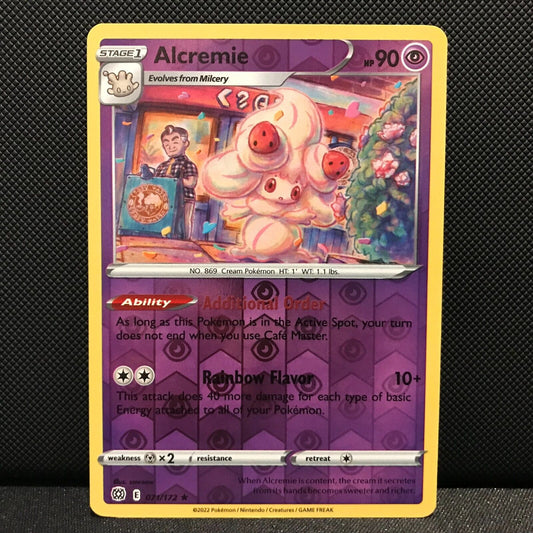 Alcremie Reverse Holo 71/172 - Brilliant Stars Pokemon Card - NM/Mint