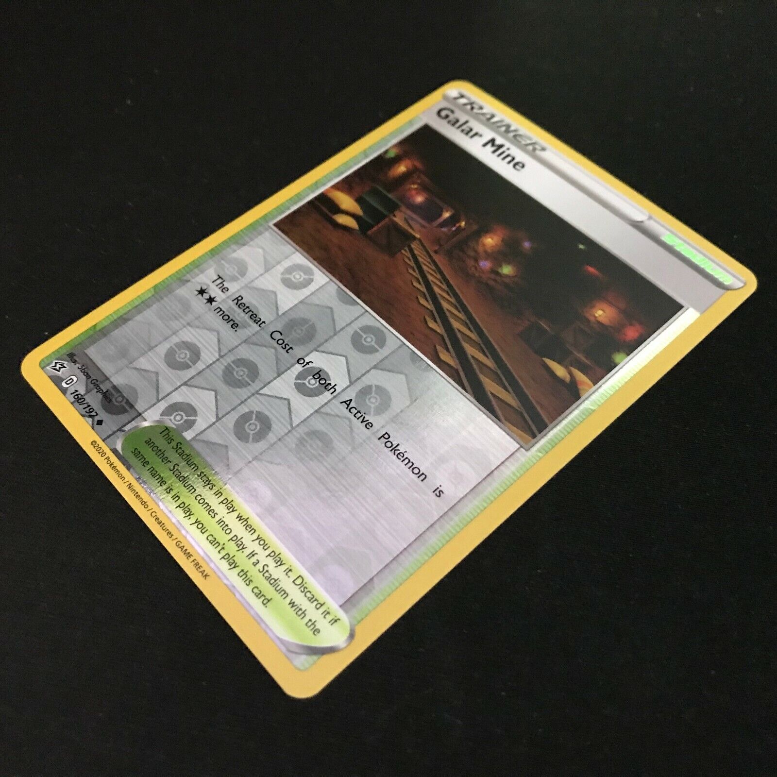 Galar Mine Reverse Holo 160/192 - Sword & Shield Rebel Clash Pokemon Card - Mint