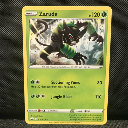 Zarude 16/72 - Shining Fates Pokemon Card - NM/Mint