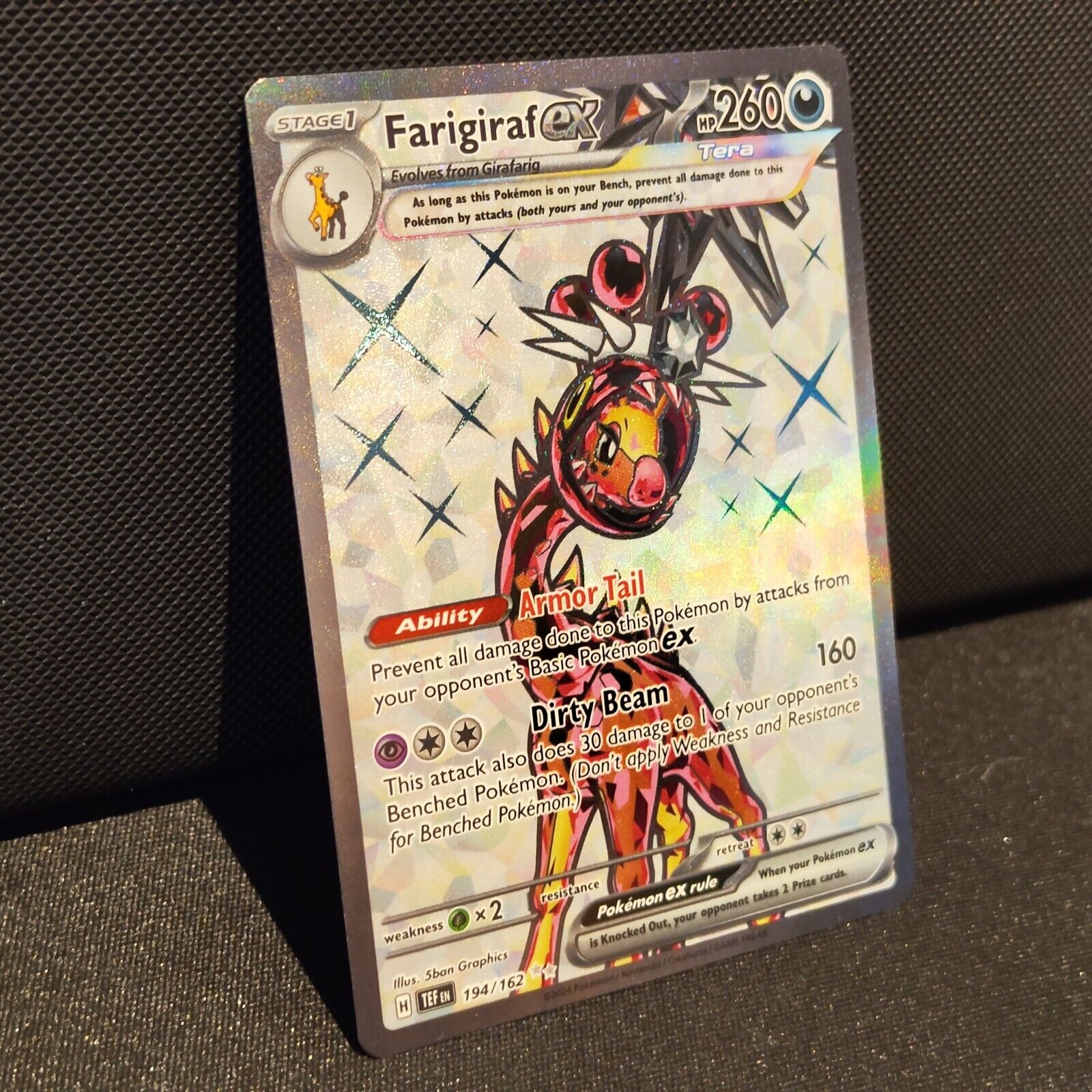 Farigiraf EX 194/162 - Temporal Forces Pokemon Card - NM/Mint