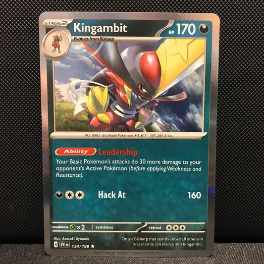 Kingambit Holo 134/198 - SV1EN Base Set Pokemon Card - NM/Mint