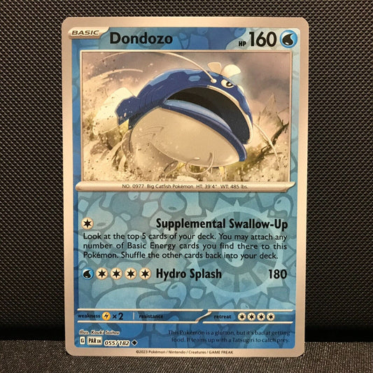 Dondozo Reverse Holo 055/182 - Paradox Rift Pokemon Card - NM/Mint
