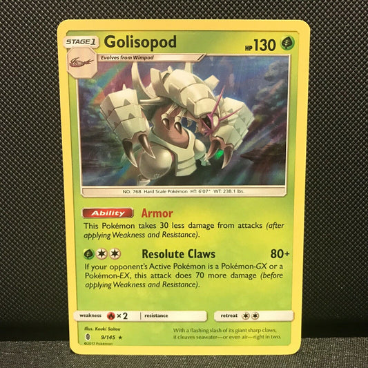 Golisopod Holo 9/145 - Guardians Rising Pokemon Card - NM/Mint