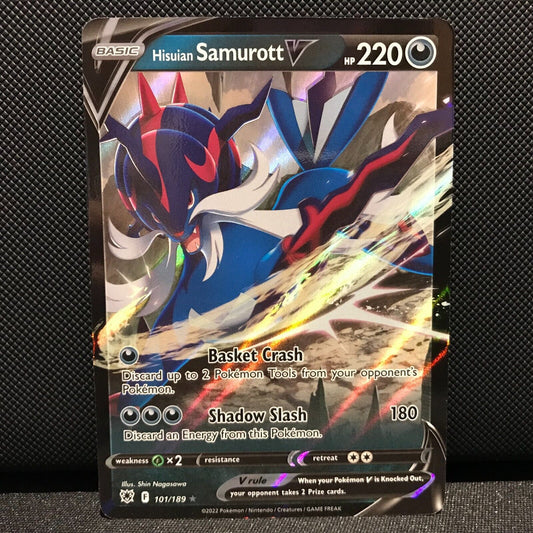 Hisuian Samurott V 101/189 - Astral Radiance Pokemon Card - NM/Mint