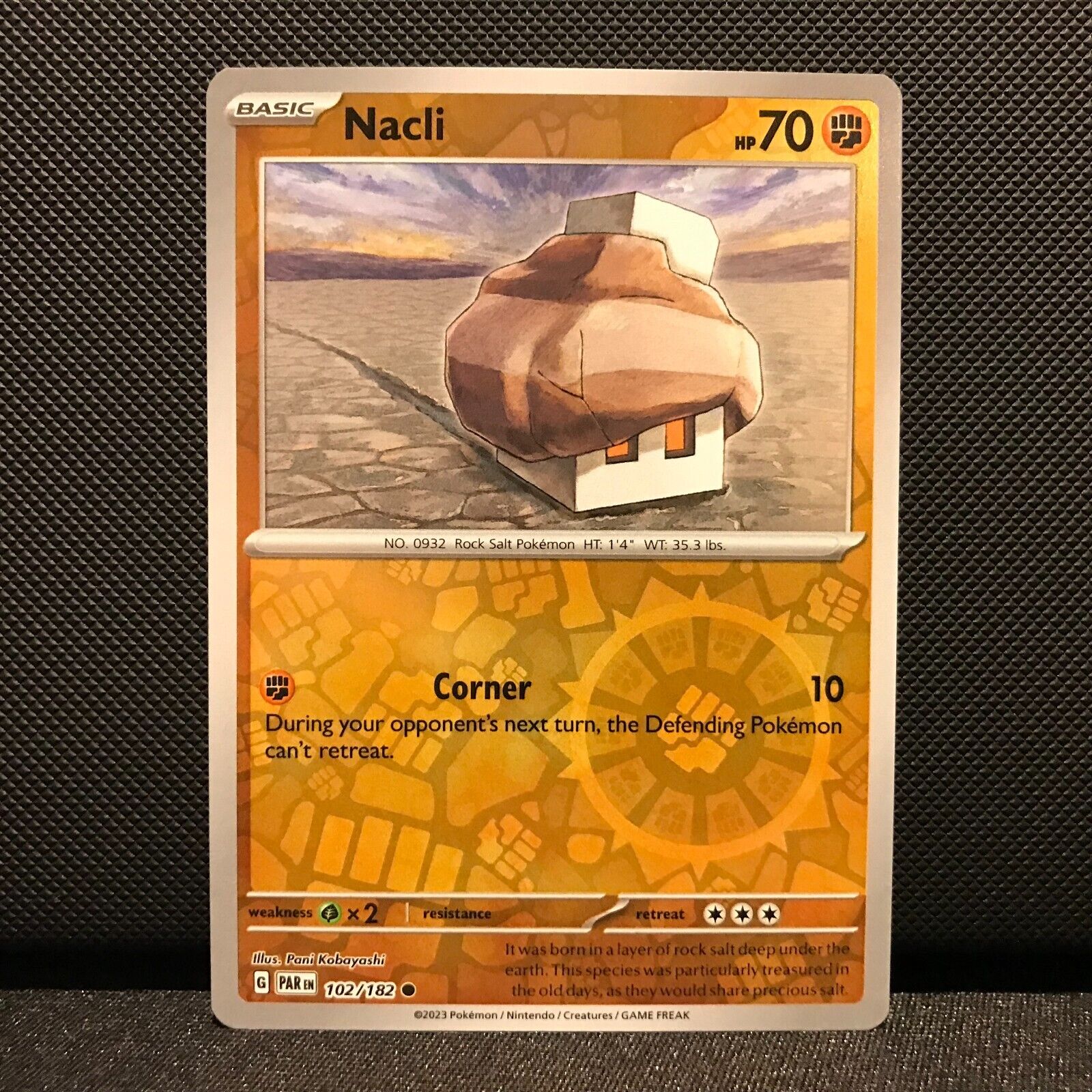 Nacli Reverse Holo 102/182 - Paradox Rift Pokemon Card - NM/Mint