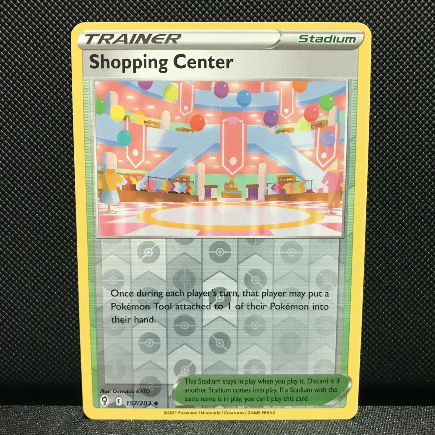 Shopping Center Reverse Holo 157/203 - Evolving Skies Pokemon Card - NM/Mint