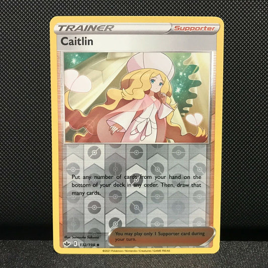 Caitlin Reverse Holo 132/198 - Chilling Reign Pokemon Card - NM/Mint