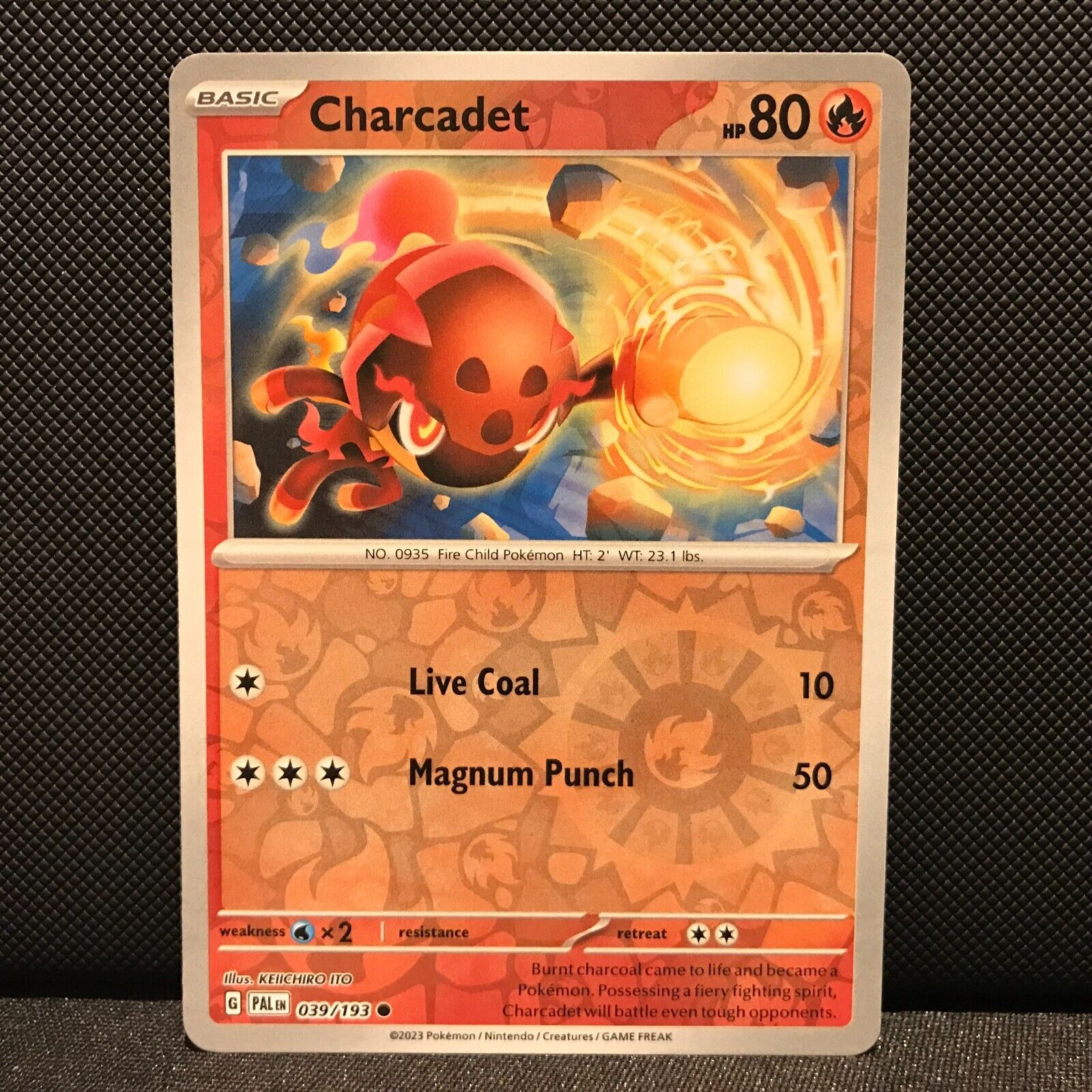 Charcadet Reverse Holo 039/193 - SV2 Paldea Evolved Pokemon Card - NM/Mint