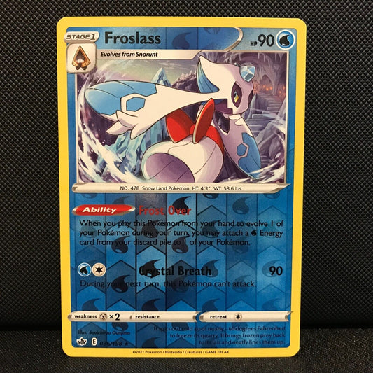 Froslass Reverse Holo 036/198 - Chilling Reign Pokemon Card - NM/Mint