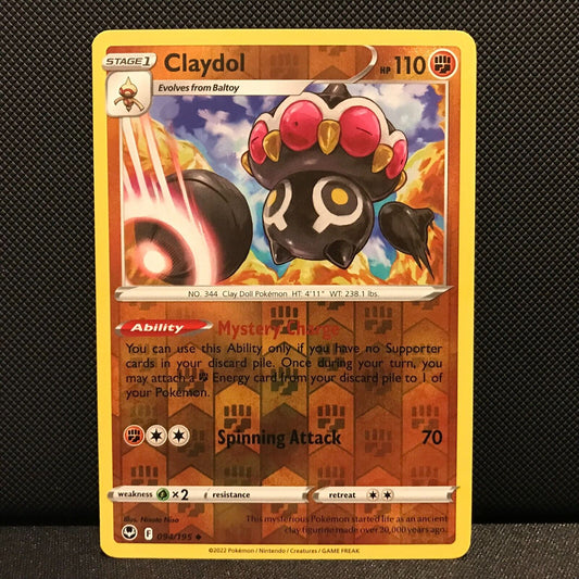 Claydol Reverse Holo 94/195 - Silver Tempest Pokemon Card - NM/Mint