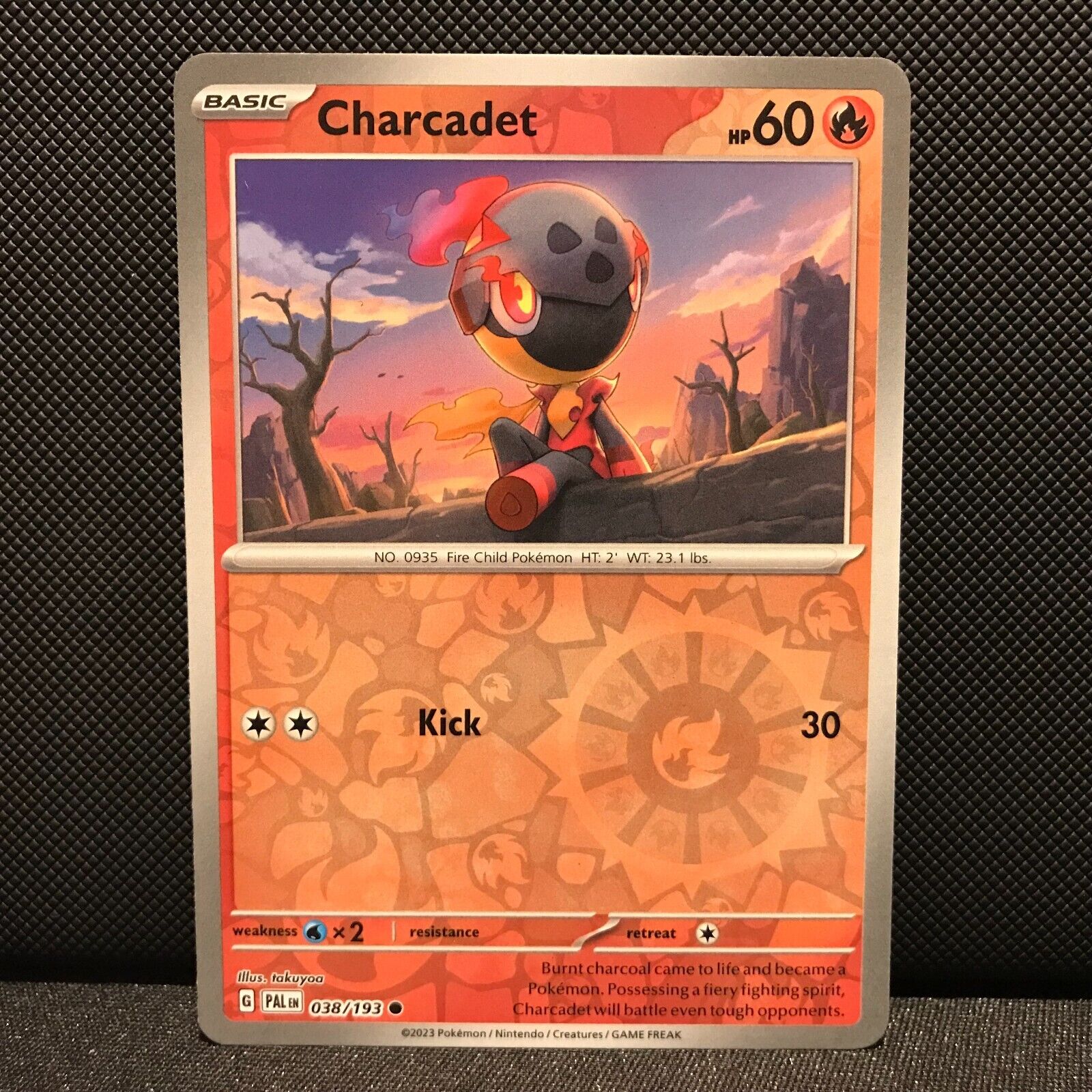 Charcadet Reverse Holo 038/193 - SV2 Paldea Evolved Pokemon Card - NM/Mint