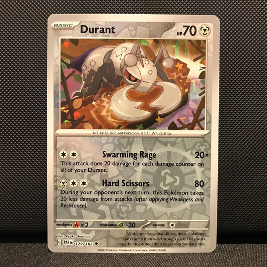 Durant Reverse Holo 129/182 - Paradox Rift Pokemon Card - NM/Mint
