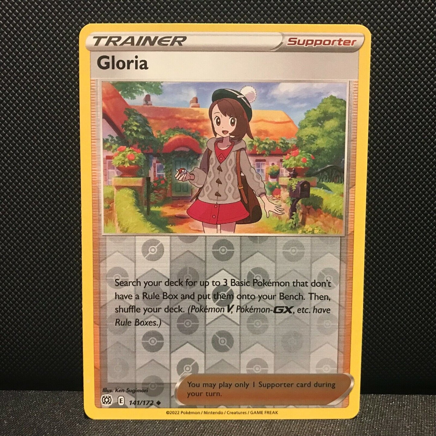 Gloria Reverse Holo 141/172 - Brilliant Stars Pokemon Card - NM/Mint