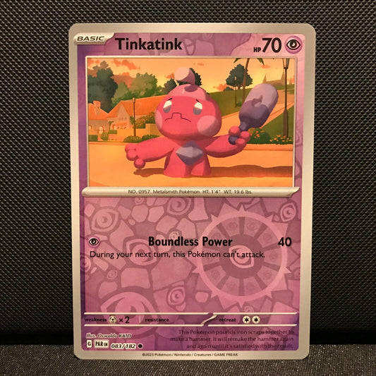 Tinkatink Reverse Holo 083/182 - Paradox Rift Pokemon Card - NM/Mint