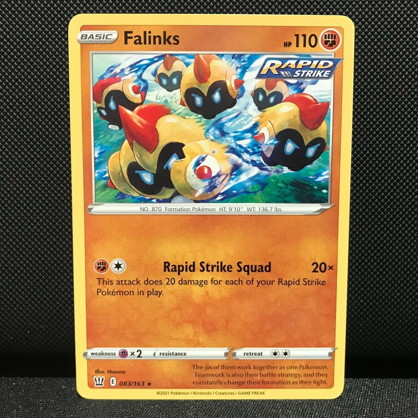 Falinks 83/163 - Battle Styles Pokemon Card - NM/Mint