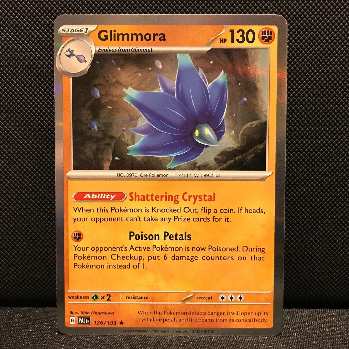 Glimmora Holo 126/193 - SV2 Paldea Evolved Pokemon Card - NM/Mint