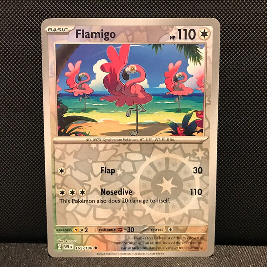 Flamigo Reverse Holo 165/198 - SV1EN Base Set Pokemon Card - NM/Mint
