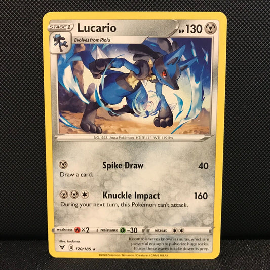 Lucario 120/185 - Vivid Voltage Pokemon Card - NM/Mint