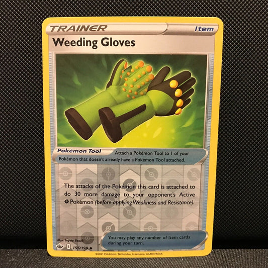 Weeding Gloves Reverse Holo 155/198 - Chilling Reign Pokemon Card - NM/Mint