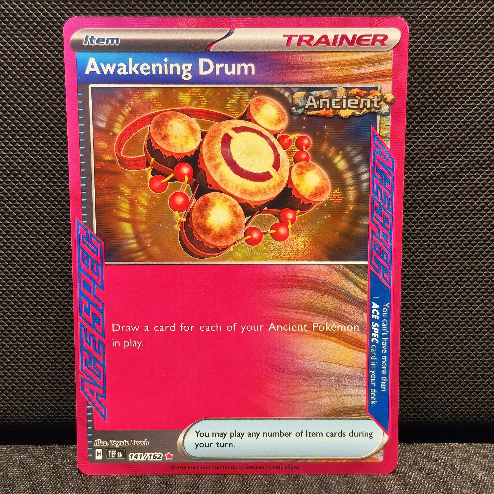 Awakening Drum ACE SPEC 141/162 - Temporal Forces Pokemon Card - NM/Mint