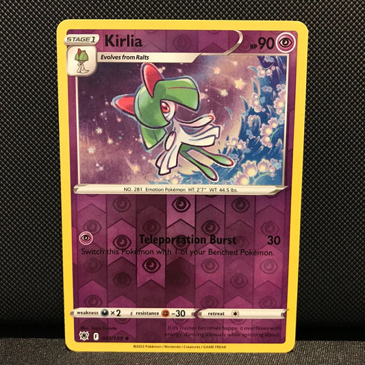 Kirlia Reverse Holo 61/189 - Astral Radiance Pokemon Card - NM/Mint