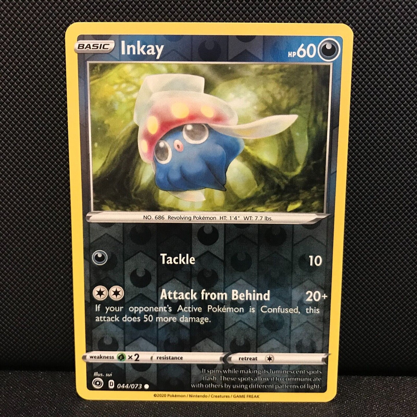 Inkay Reverse Holo 44/73 - Champion's Path Pokemon Card - NM/Mint