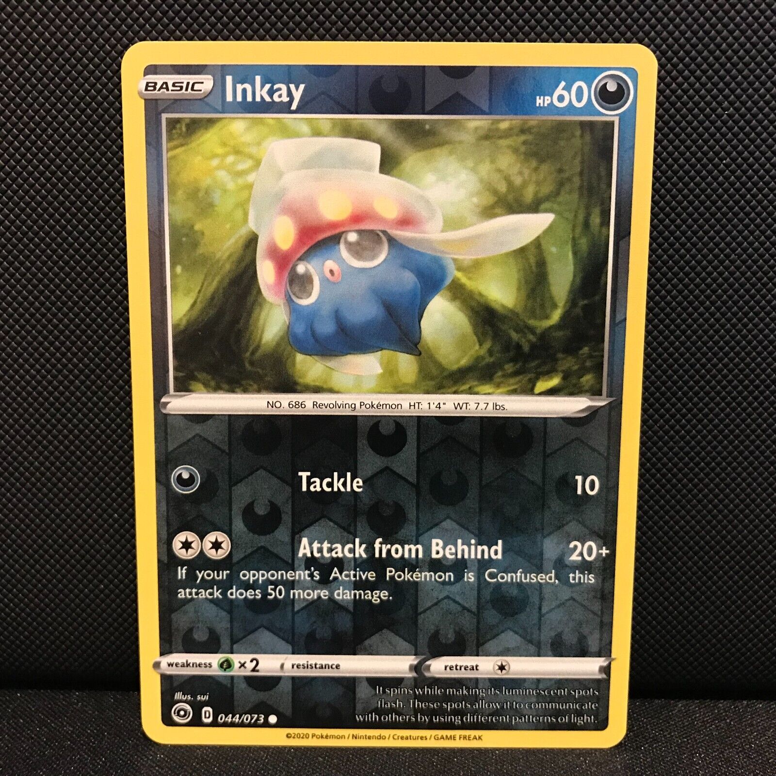 Inkay Reverse Holo 44/73 - Champion's Path Pokemon Card - NM/Mint