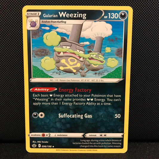 Galarian Weezing 096/198 - Chilling Reign Pokemon Card - NM/Mint