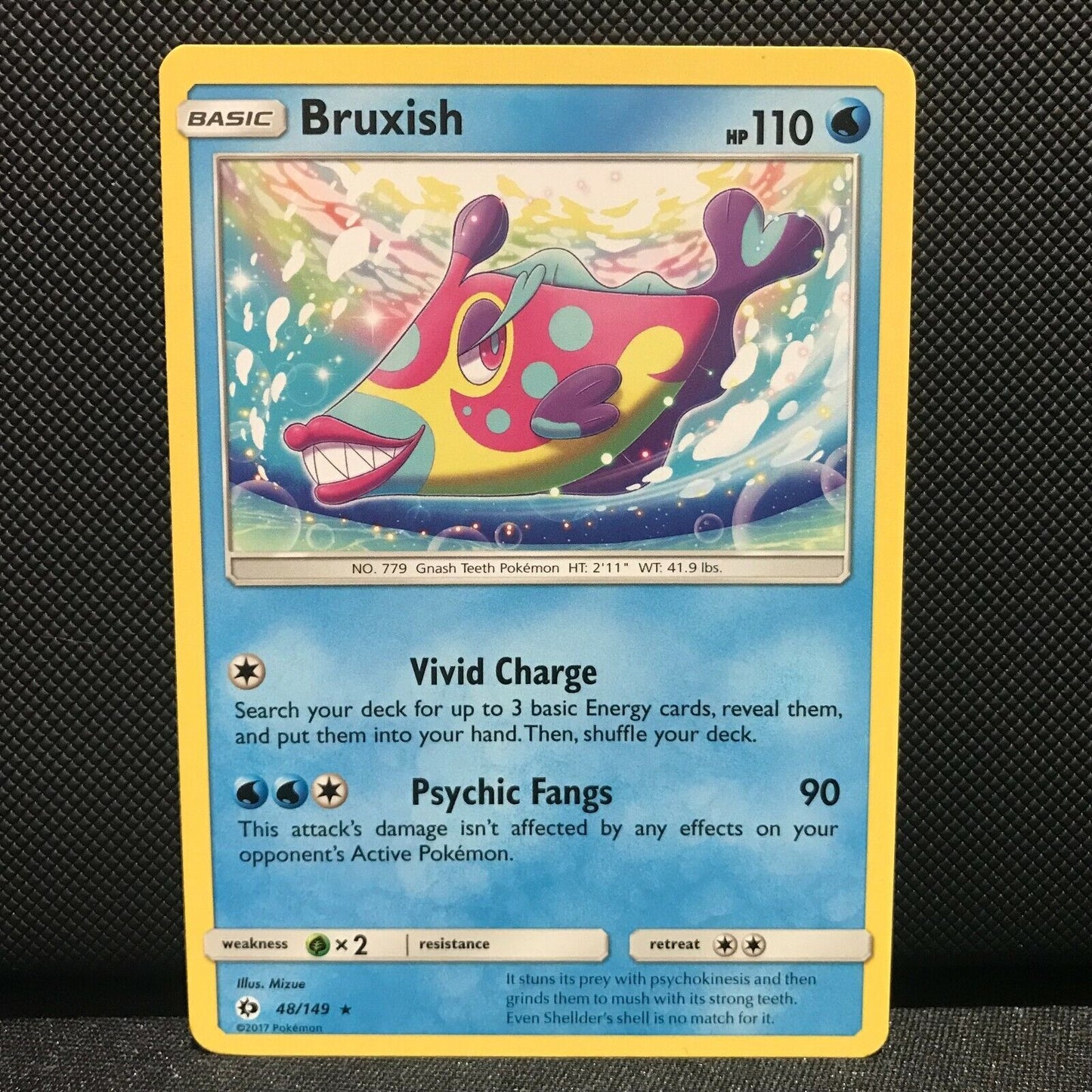 Bruxish 48/149 - Sun & Moon Base Set Pokemon Card - NM/Mint