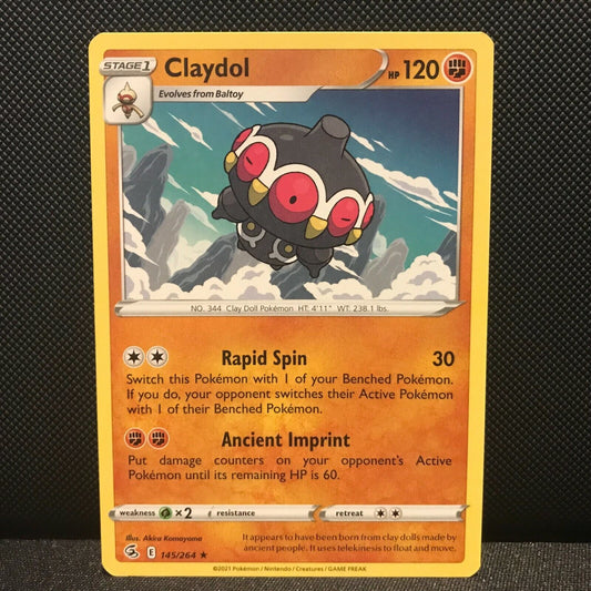 Claydol 145/264 - Fusion Strike Pokemon Card - NM/Mint