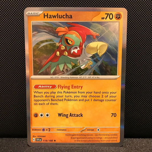 Hawlucha Holo 118/198 - SV1EN Base Set Pokemon Card - NM/Mint