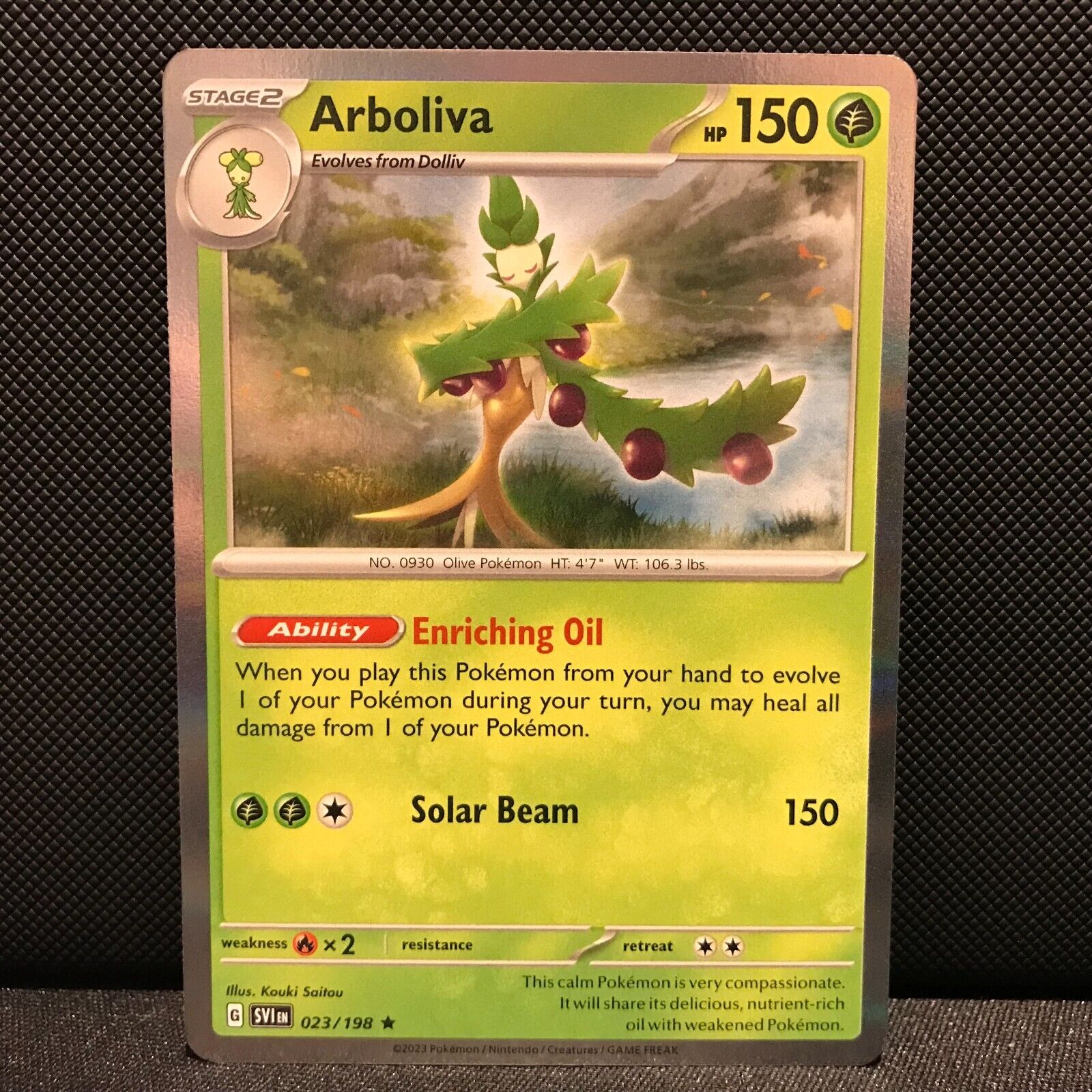 Arboliva Holo 023/198 - SV1EN Base Set Pokemon Card - NM/Mint