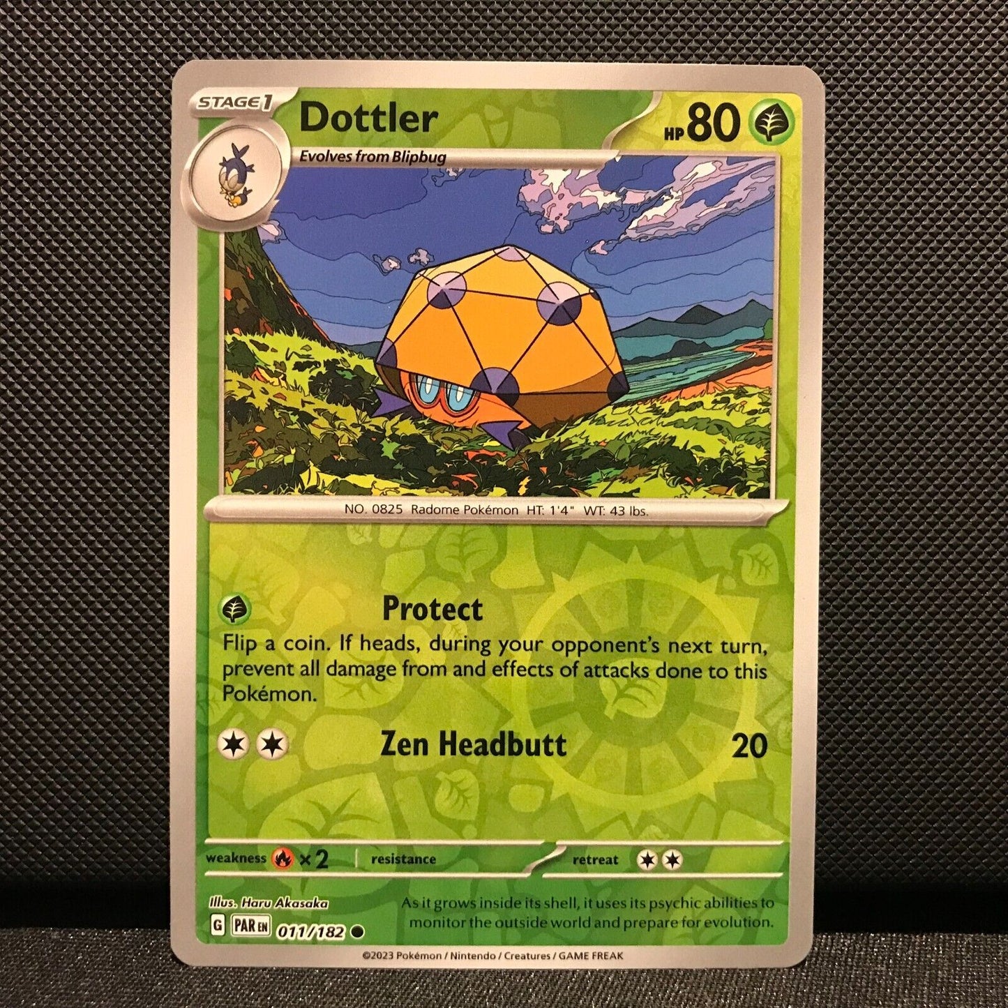 Dottler Reverse Holo 011/182 - Paradox Rift Pokemon Card - NM/Mint