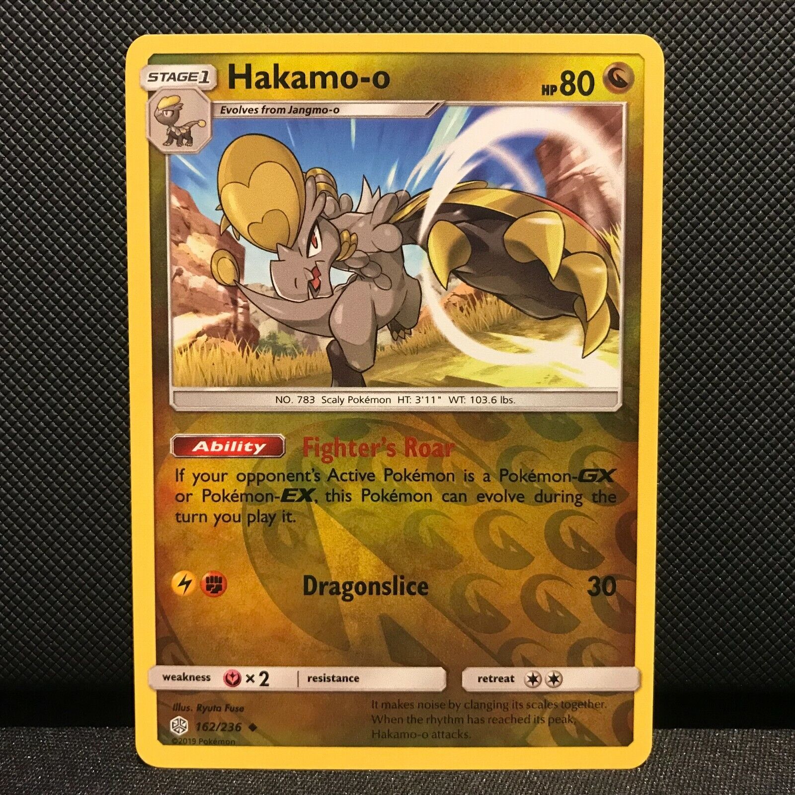 Hakamo-o Reverse Holo 162/236 - Cosmic Eclipse Pokemon Card - NM/Mint