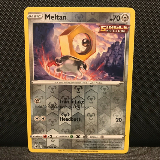 Meltan Reverse Holo 188/264 - Fusion Strike Pokemon Card - NM/Mint