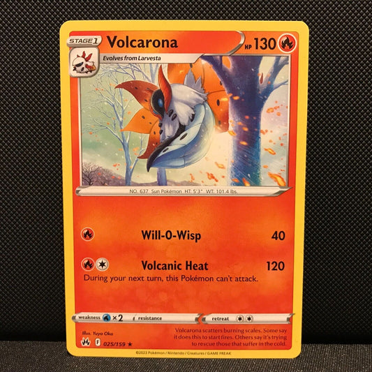 Volcarona 25/159 - Crown Zenith Pokemon Card - NM/Mint