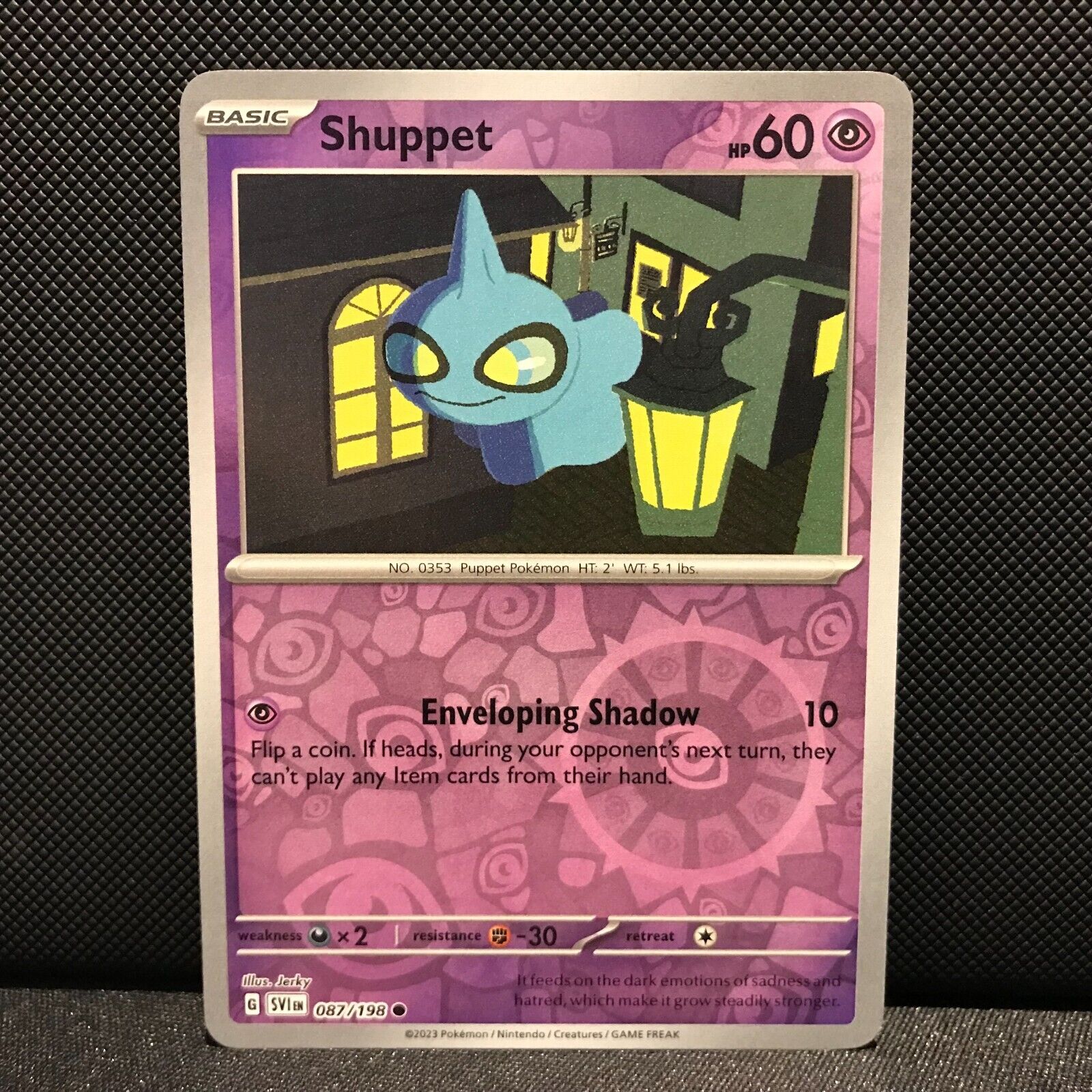 Shuppet Reverse Holo 087/198 - SV1EN Base Set Pokemon Card - NM/Mint