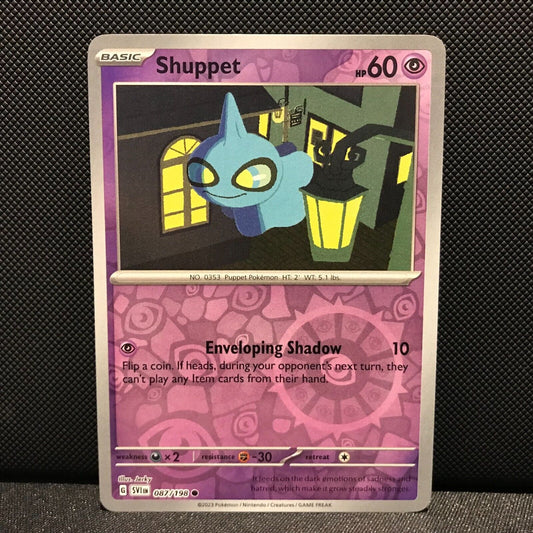 Shuppet Reverse Holo 087/198 - SV1EN Base Set Pokemon Card - NM/Mint