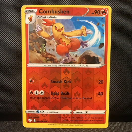 Combusken Reverse Holo 23/189 - Darkness Ablaze Pokemon Card - NM/Mint