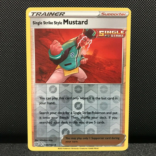 Mustard Reverse Holo 134/163 - Battle Styles Pokemon Card - NM/Mint