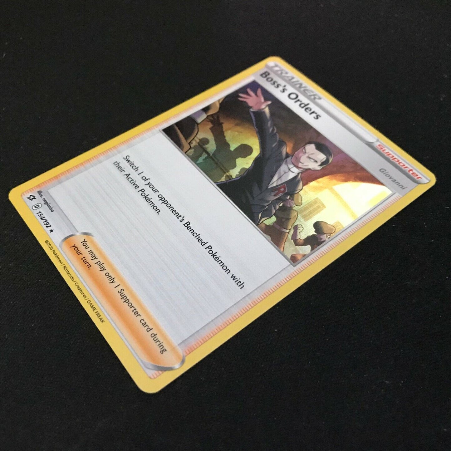 Boss's Orders Holo 154/192 - Sword & Shield Rebel Clash Pokemon Card - NM/Mint
