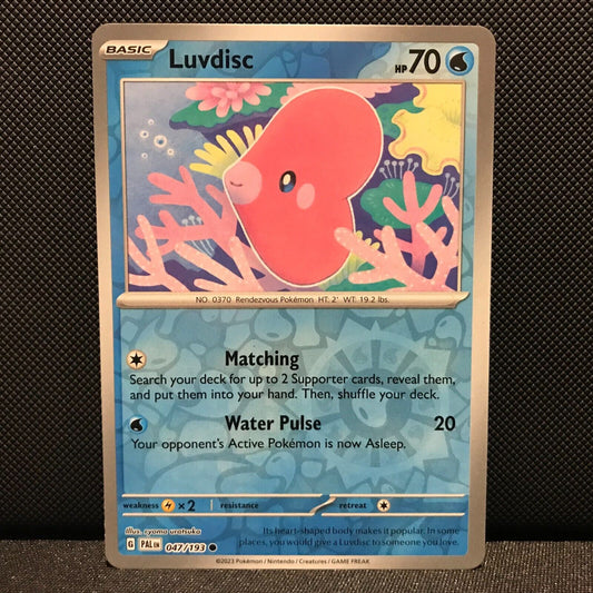 Luvdisc Reverse Holo 047/193 - SV2 Paldea Evolved Pokemon Card - NM/Mint
