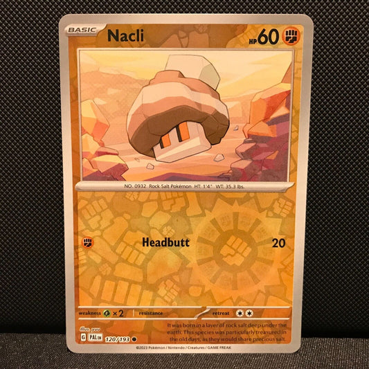 Nacli Reverse Holo 120/193 - SV2 Paldea Evolved Pokemon Card - NM/Mint