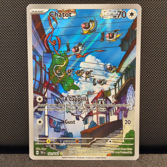 Chatot 181/162 - Temporal Forces Pokemon Card - NM/Mint