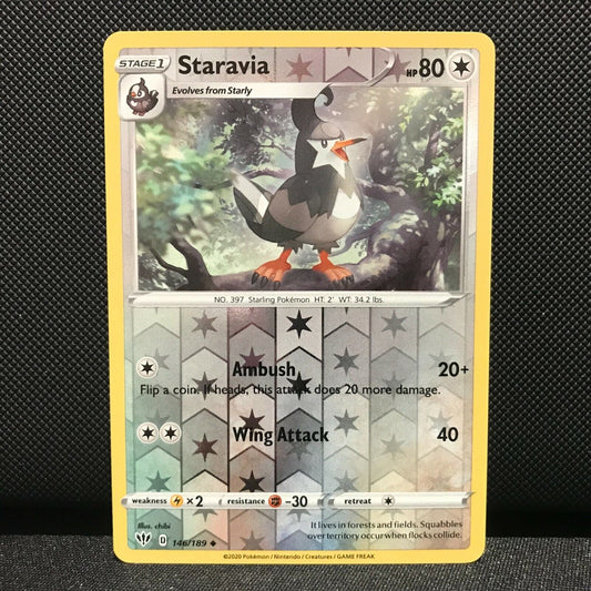 Staravia Reverse Holo 146/189 - Darkness Ablaze Pokemon Card - NM/Mint