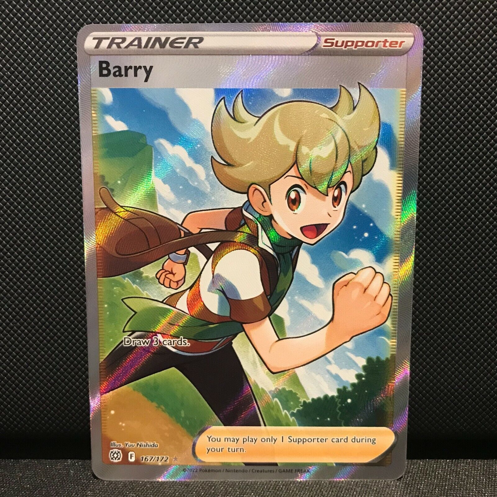 Barry 167/172 - Brilliant Stars Pokemon Card - NM/Mint
