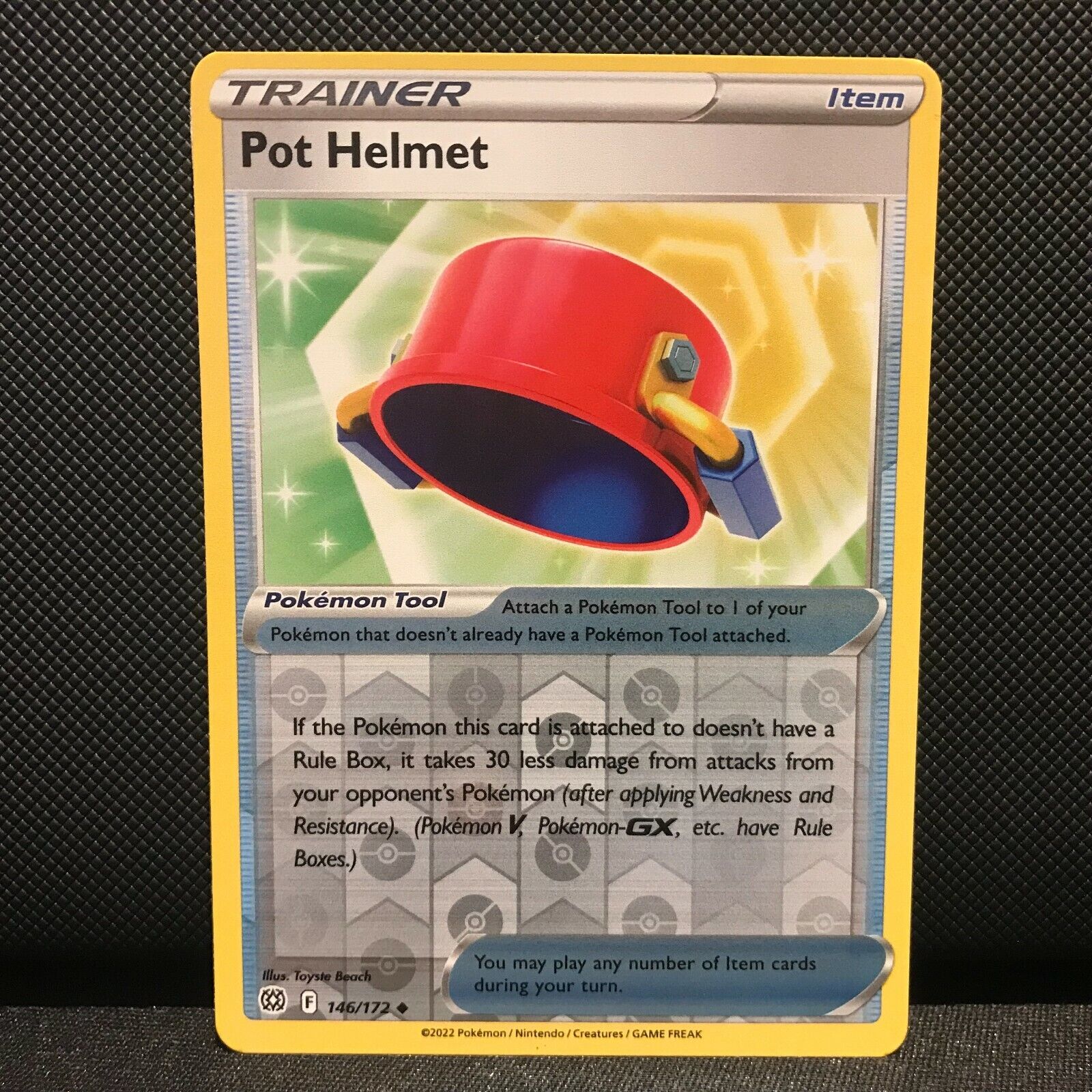 Pot Helmet Reverse Holo 146/172 - Brilliant Stars Pokemon Card - NM/Mint