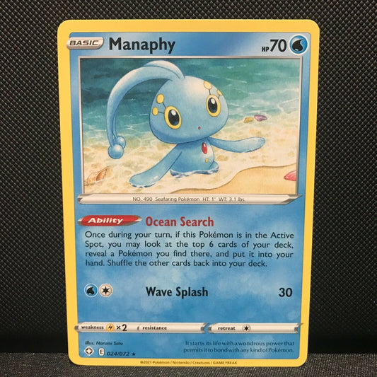 Manaphy 24/72 - Shining Fates Pokemon Card - NM/Mint