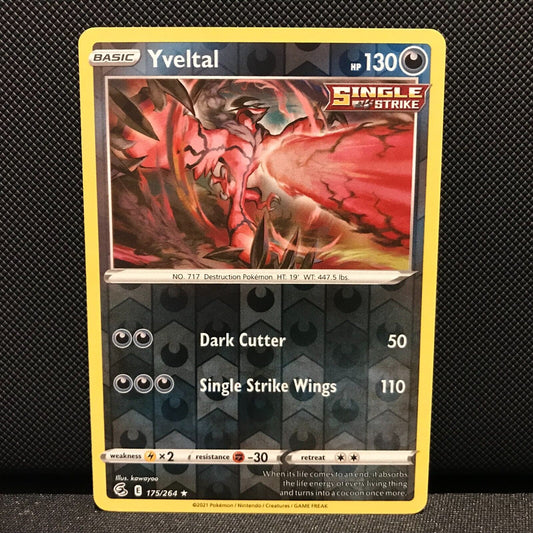 Yveltal Reverse Holo 175/264 - Fusion Strike Pokemon Card - NM/Mint